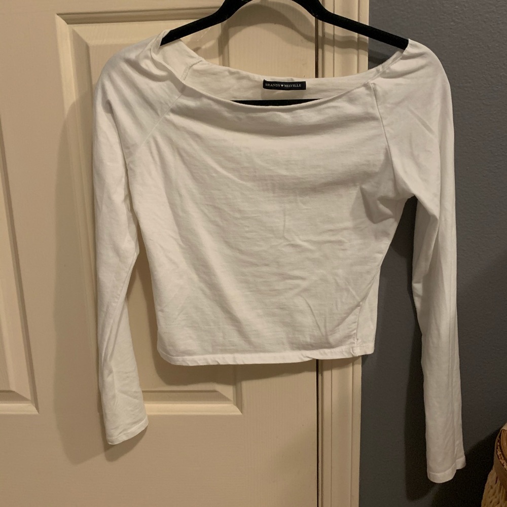 RARE OFF THE SHOULDER BRANDY TOP!!!